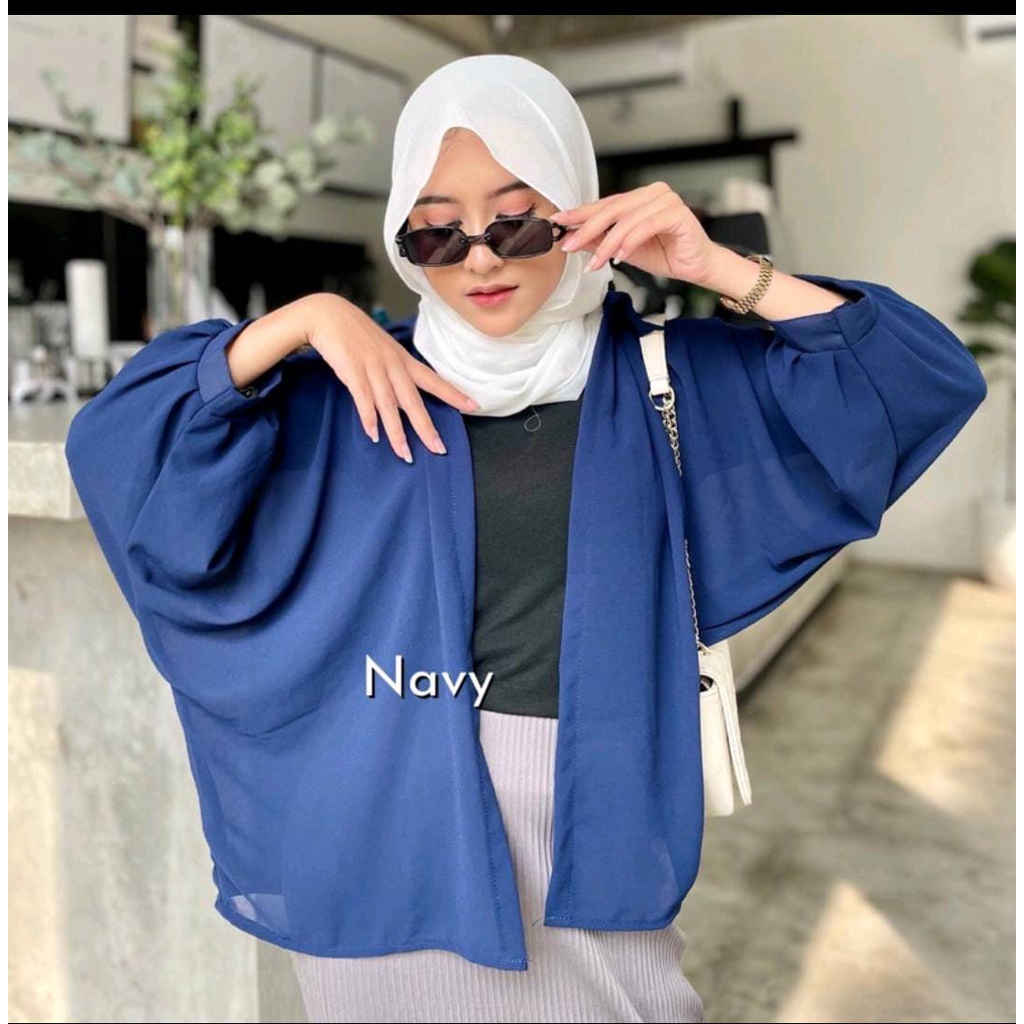 YOLA BASIC OUTER kardigan batwing tebal tidak nerawang