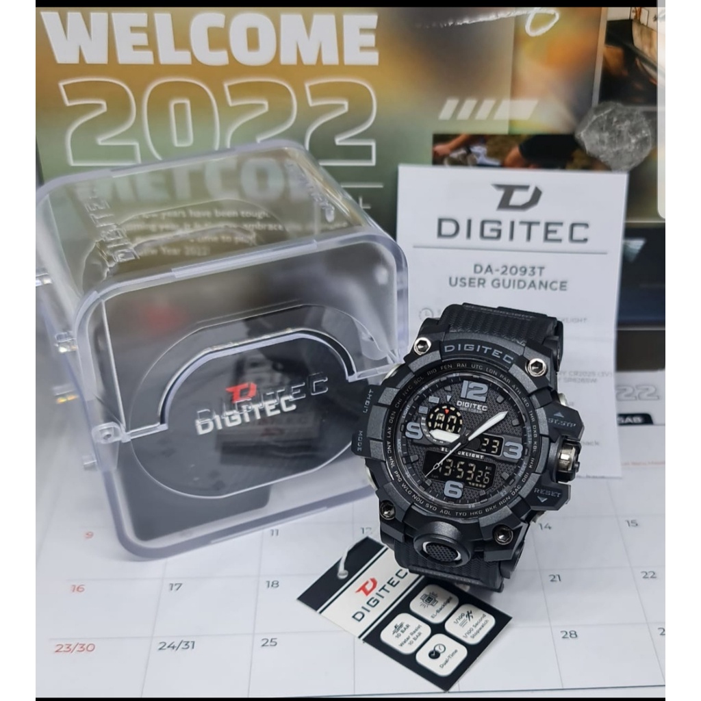 JAM TANGAN PRIA DIGITEC DA 2093 DIGITEC ORIGINAL SPORTY TAHAN AIR