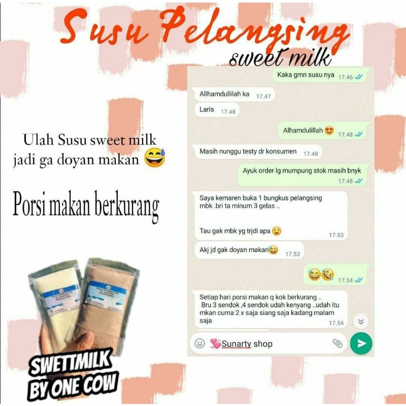 

Susu sweetmilk onecow