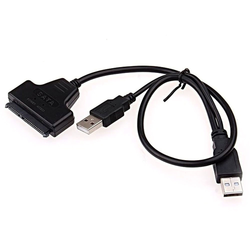 Kabel Adapter Hard Disk Drive 7 + 15 Pin SATA to USB 2.0 Untuk HDD 2.5 Inch Laptop