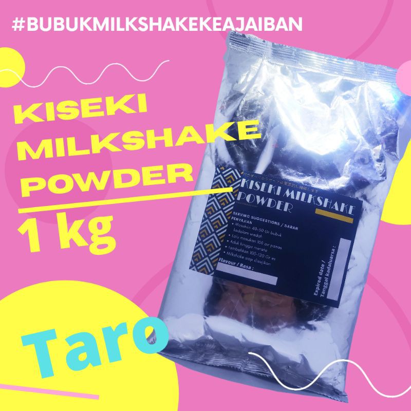 

Milkshake bubuk premix 1kg merk Kiseki rasa Taro