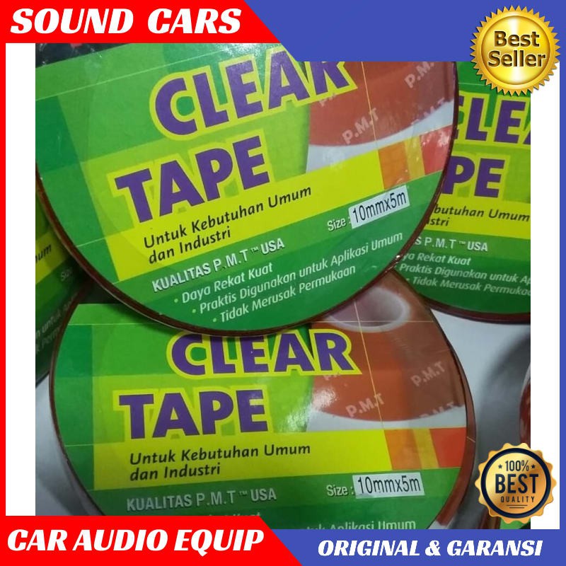 

Double tape 3M merk P.M.T Clear Tape Kualitas USA Best Quality Garansi Original