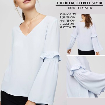 Blouse Wanita Lengan Duyung (LOFT103 RUFFLEBELL BL)-2