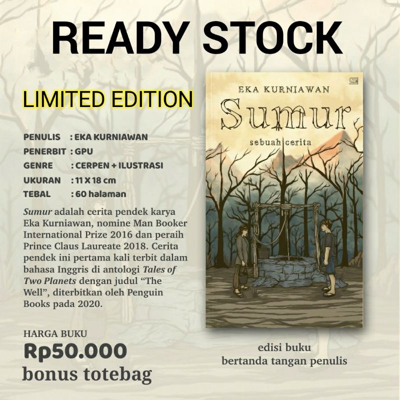 Sumur (Eka Kurniawan) Edisi TTD ASLI