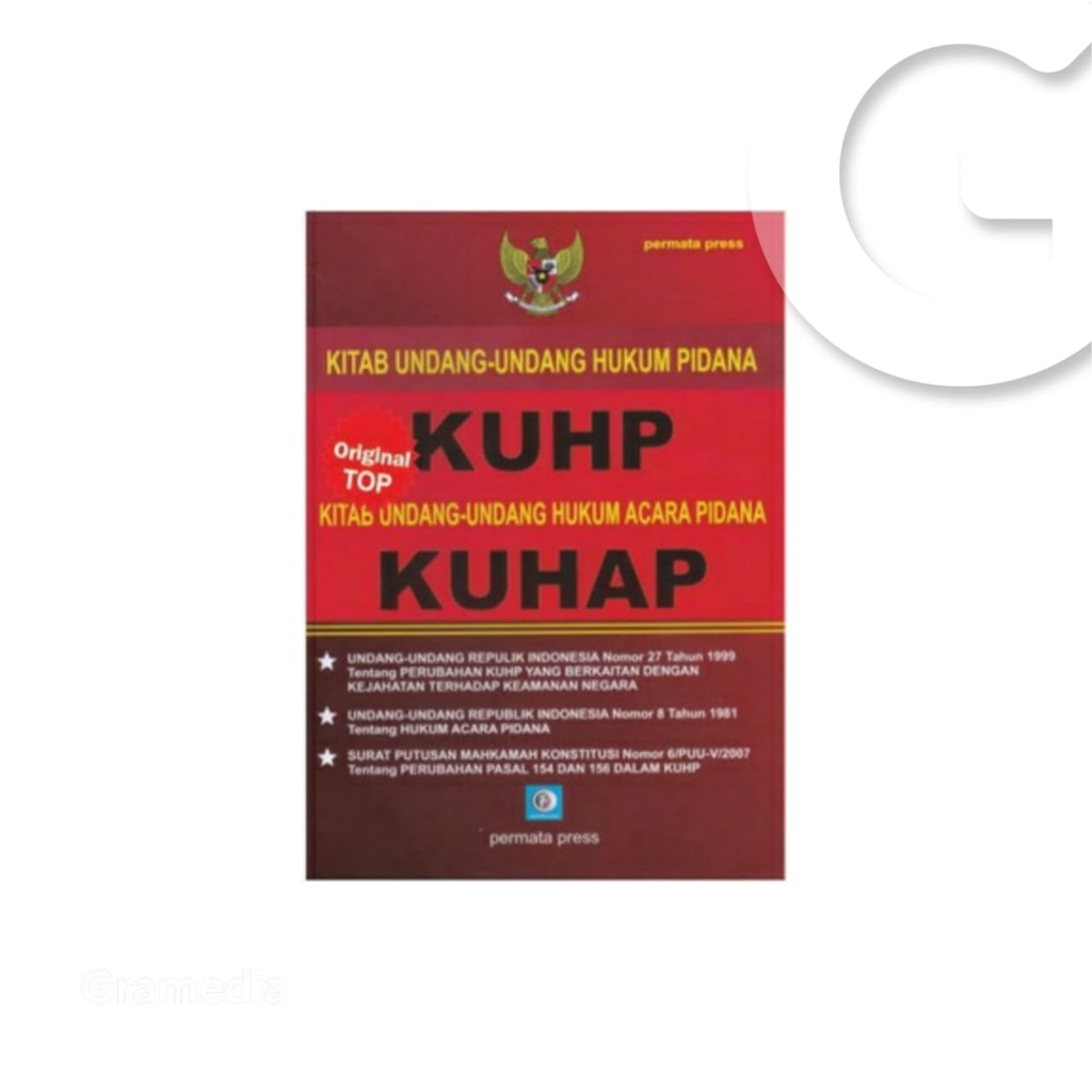 Gramedia Gorontalo - KUHP & KUHAP ED TERBARU