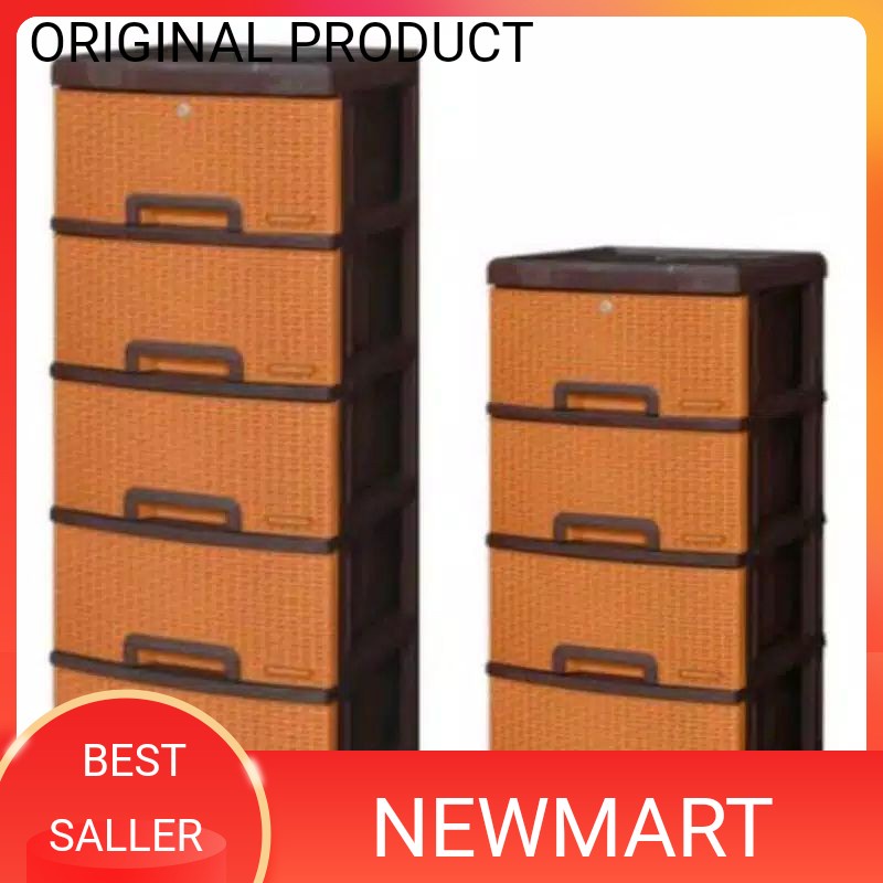 LEMARI PLASTIK LEMARI LACI NAPOLLY LEMARI SERBAGUNA CONTAC 4/5 SUSUN NAPOLLY