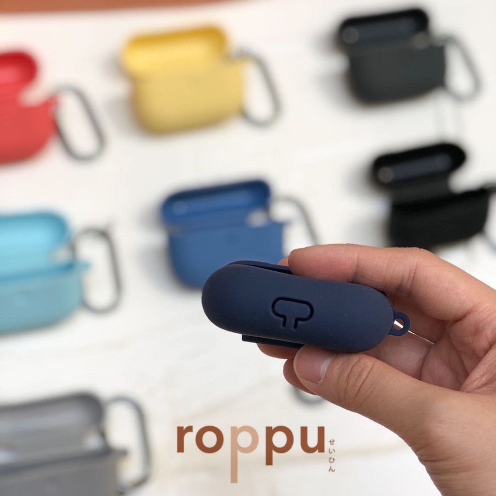 Roppu Case Airpod Pro Silikon Pelindung Silicone Case Free Metal Hook