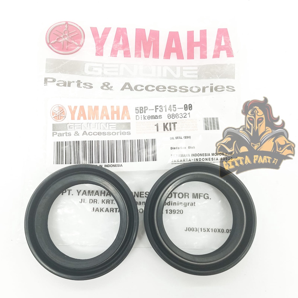 OIL OLI SIL SEAL SHOCK DEPAN YAMAHA 5BP KUALITAS ASLI ORIGINAL YAMAHA YGP PRESISI TIDAK SELET TIDAK BOCOR TIDAK KERAS TAHAN PANAS DAN DIJAMIN AWET VIXION LAMA VIXION NEW NVL R15 SCORPIO