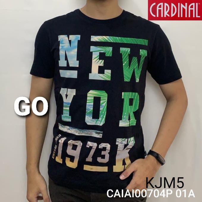 gof KJM CARDINAL JEANS KAOS T-Shirt Cowok Baju Reguler Slimfit Cowok Kaos Cardinal New!!!