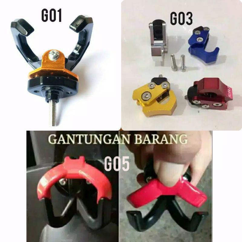 # gantungan barang variasi gantungan barang nmax aerox mio beat scoopy vario supra universal