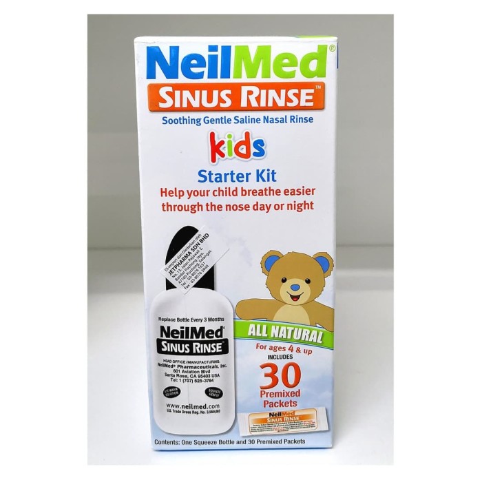 Neilmed Neilmet Sinus Sinusitis Rinse Kids Starter Kit Flu Pilek Anak