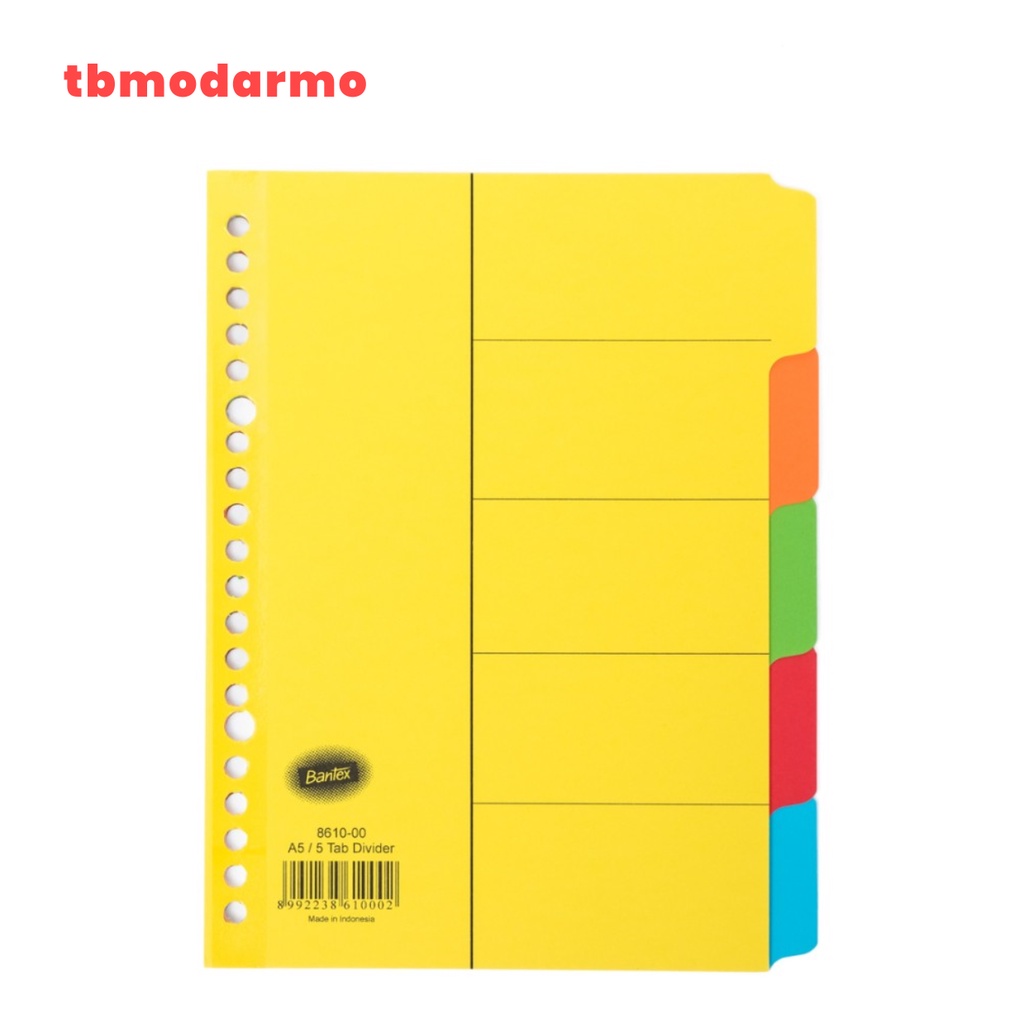 

TBMO CARBOARD DIVIDER A5 PORTRAIT 8610 00 BANTEX --