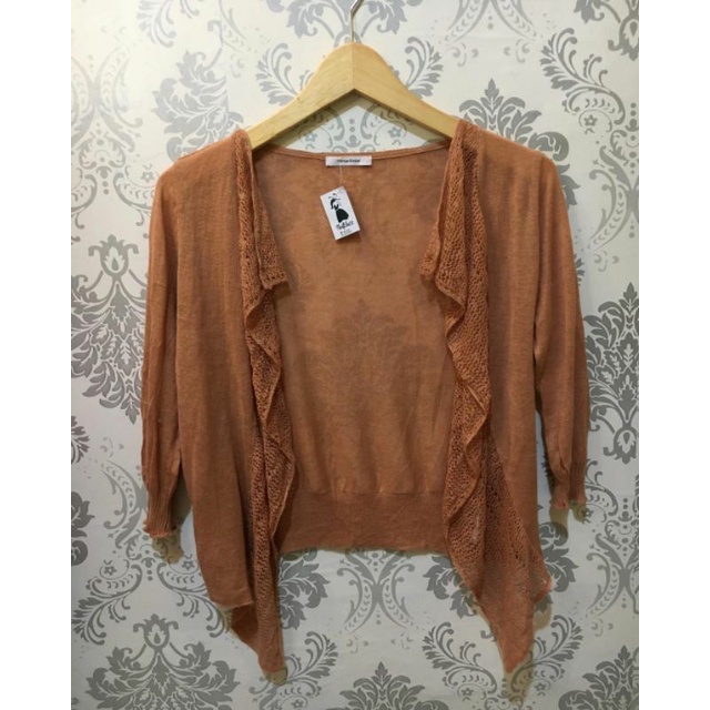 THRIFT/CARDIGAN RAJUT WANITA CROP