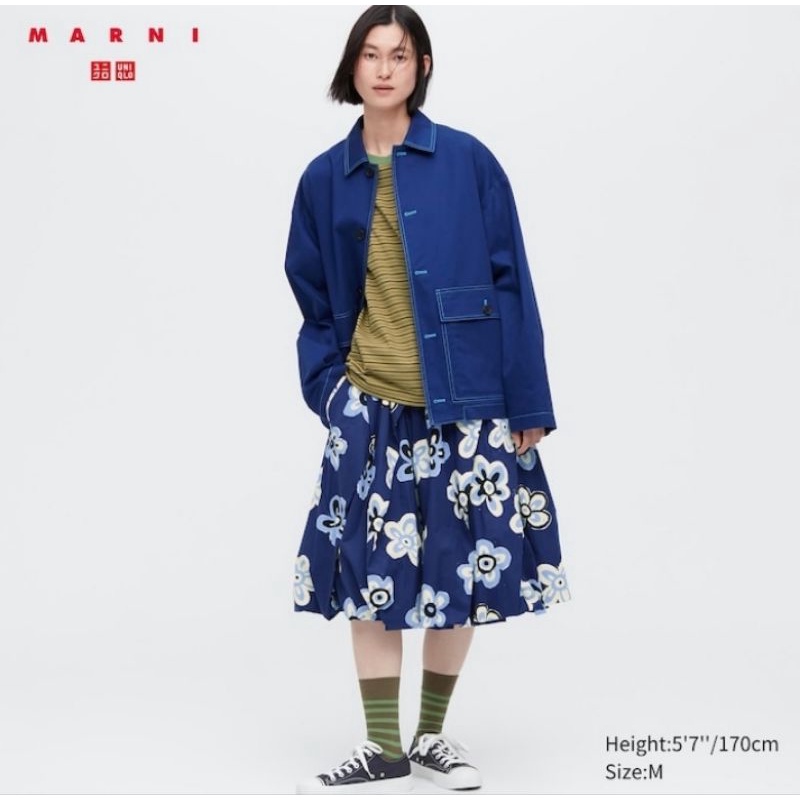 BALLOON SHAPE SKIRT UNIQLO AND MARNI (FLOWER)