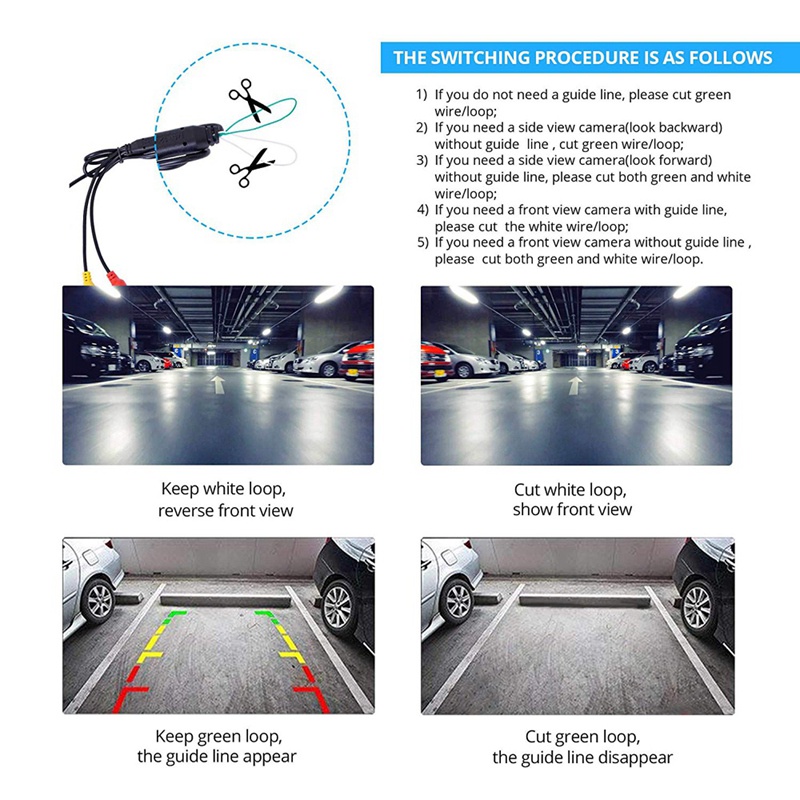 Kamera Mundur / Parkir 360 Derajat Anti Air Dengan Night Vision Untuk Mobil