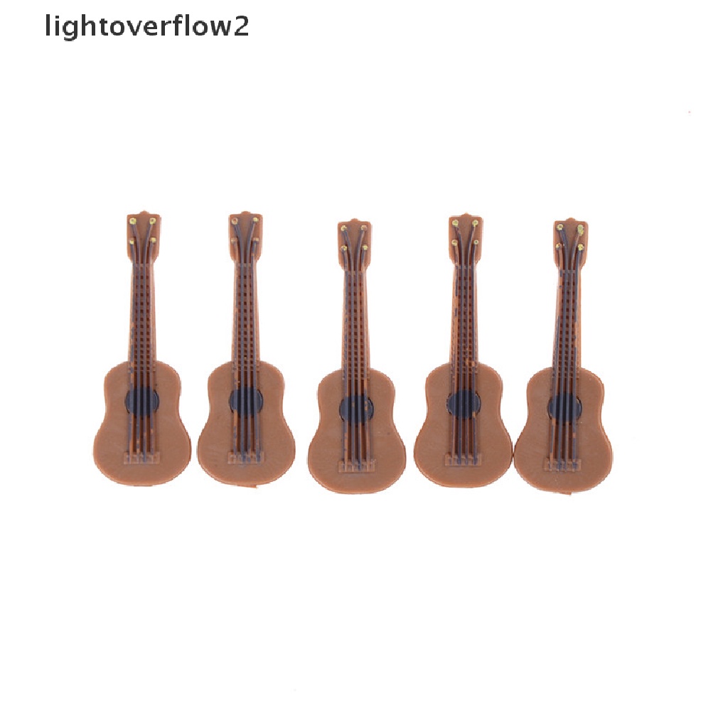 (lightoverflow2) Miniatur Gitar Klasik Skala 1: 12 / 1: 24 Untuk Dekorasi Rumah Boneka