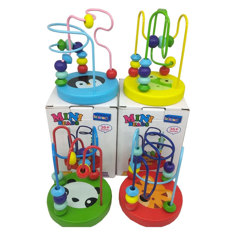 Tma / Mainan Mini Round Beads Wire Maze game / mainan jalur kawat kecil / Alat Hitung Anak