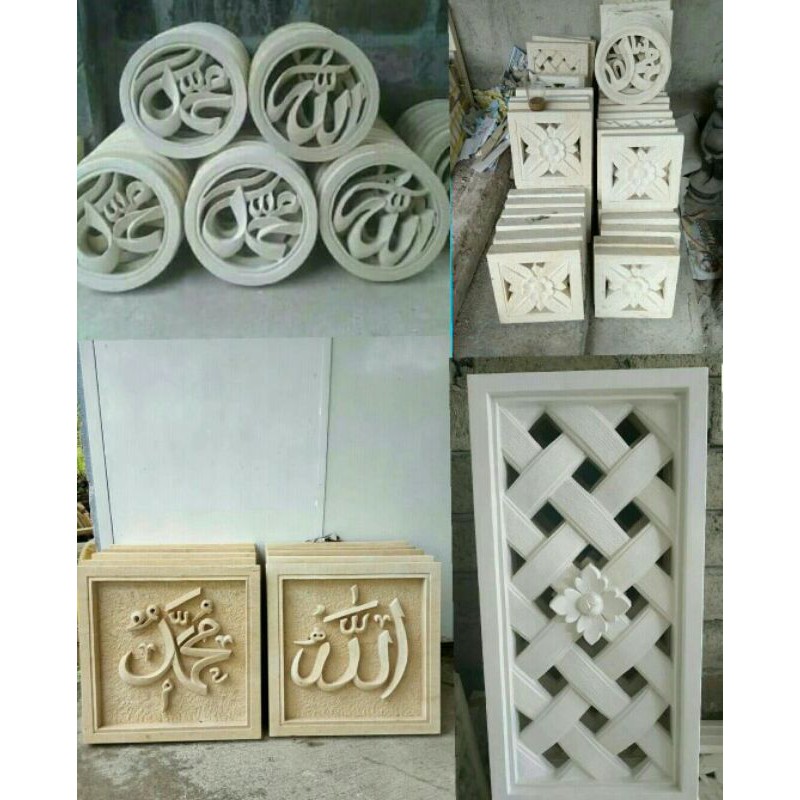 ornamen roster batu alam dinding tempel batu putih batu paras jogja