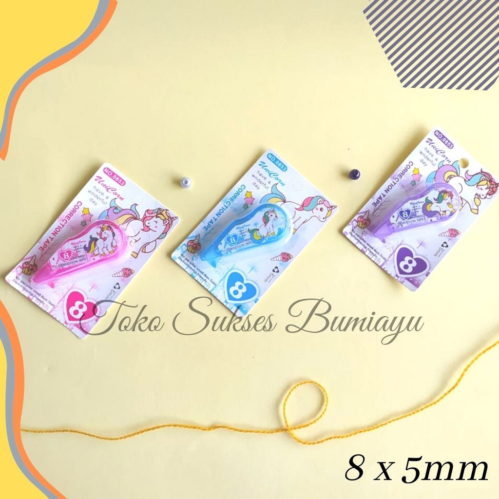 

MURAH Tipe X Kertas / Tipe X Roll / Tipex Karakter Correction Tape Gambar Karakter Lucu 8 meter