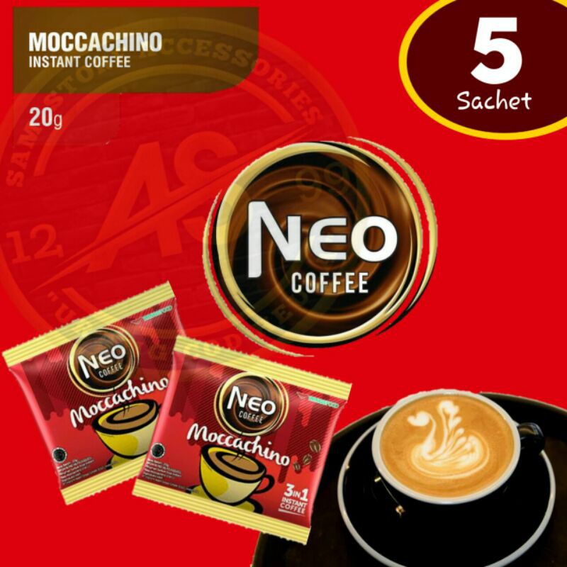 

KOPI NEO COFFEE MOCCACHINO/NEO MOCCACHINO/ISI 5 SACHET (20g)