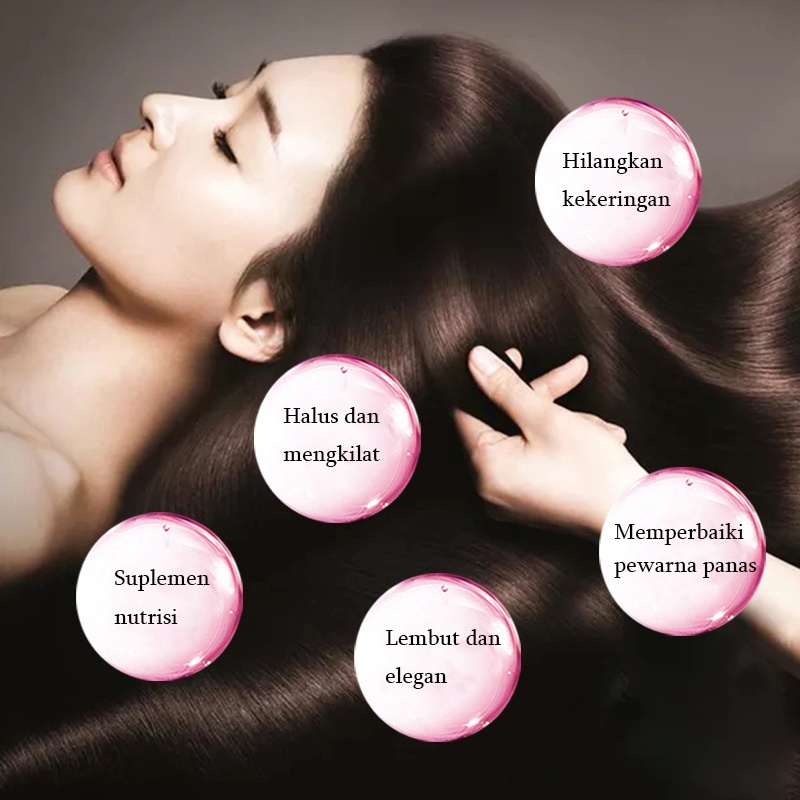 Masker rambut Masker rambut keratin Hair mask Hair mask keratin 250G Memperbaiki rambut rusak Mengurangi ujung bercabang Rambut rontok Mengembalikan rambut yang indah dan lembut