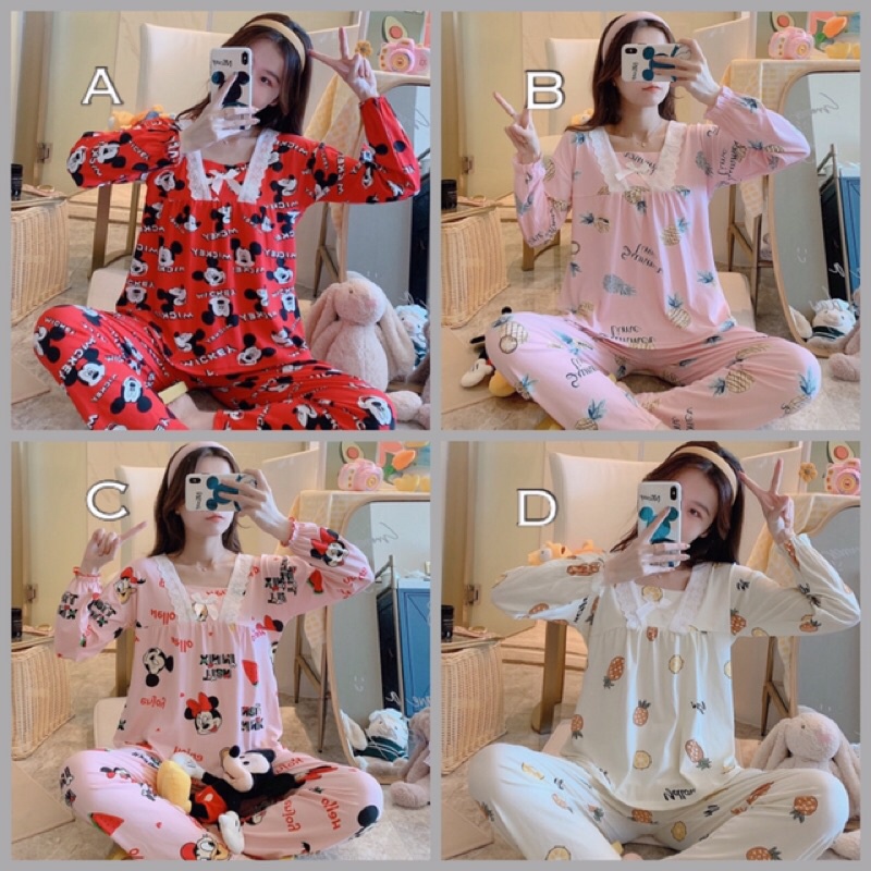 [READY] JUMBO XXL PIYAMA BAJU TIDUR DEWASA IMPORT LEISURE WEAR S0235-S0238