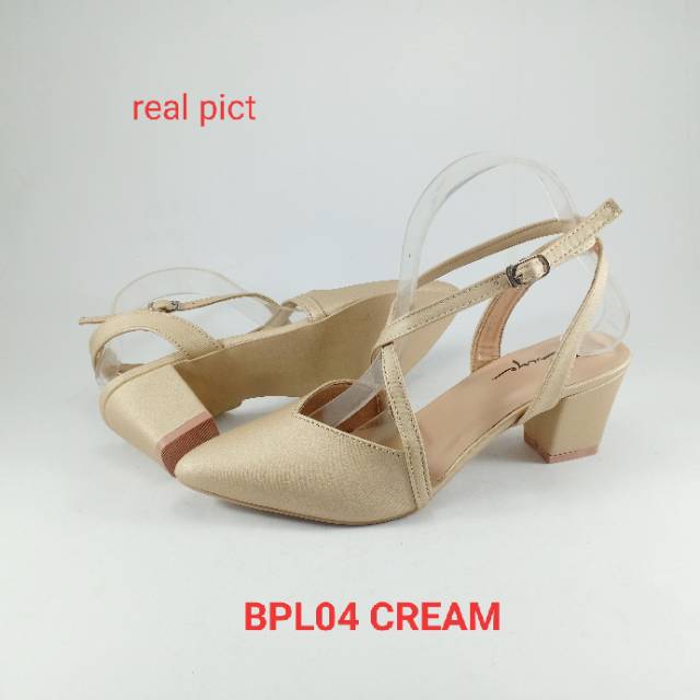 EMYE - Sepatu Sandal Pesta Heels Wanita Elegan 5cm Tali Gesper BPL03