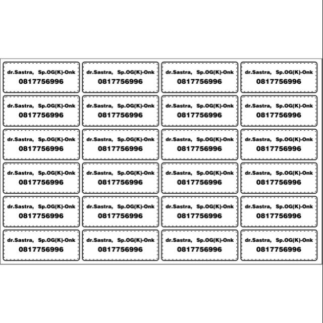 

Stiker Nama 5x2 cm (max 2 baris) POLOS / SIMPLE TANPA GAMBAR