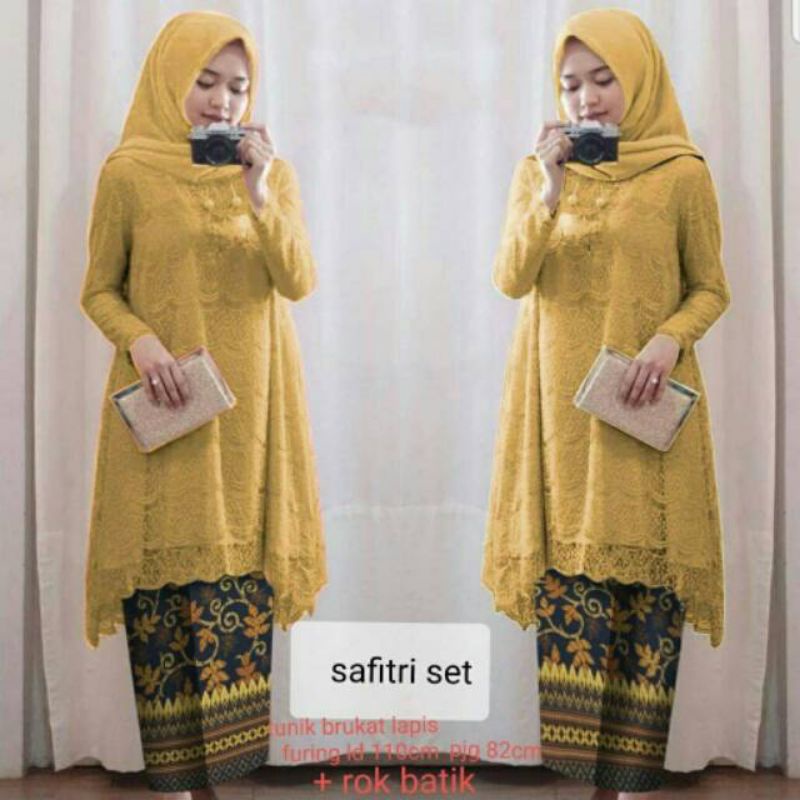 XOS - SET SAFITRI / FASHION MUSLIMA / BISA COD✅