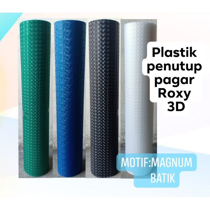 Fiber pagar plastik penutup pagar 3D Roxysheet 0.55mm