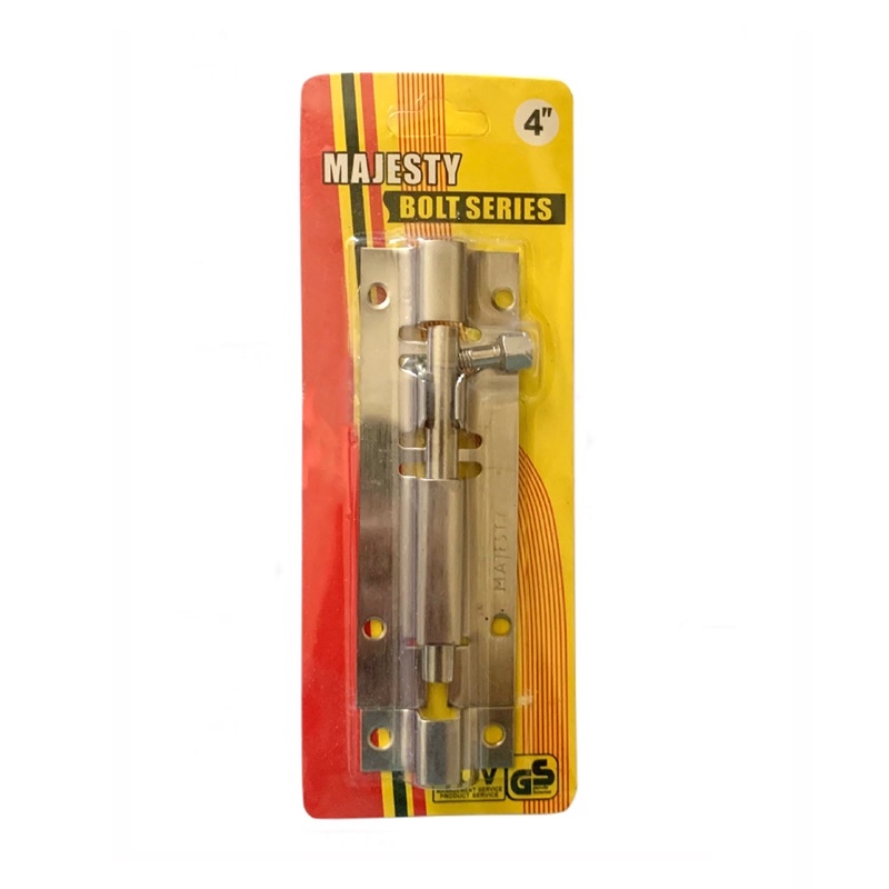 (4”) Grendel Stainless Door Majesty Bolt Slot Pintu Lemari
