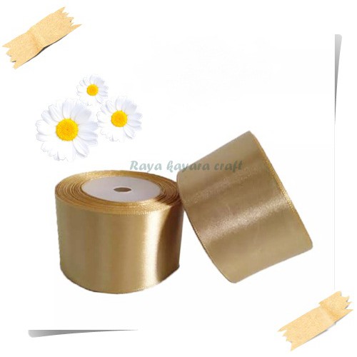 Pita Satin Saten 5cm GOLD 02