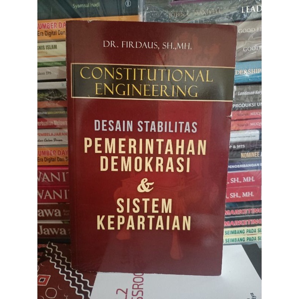 

Original buku constitutional engineering desain stabilitas pemerintahan demokrasi & sistem kepartaian