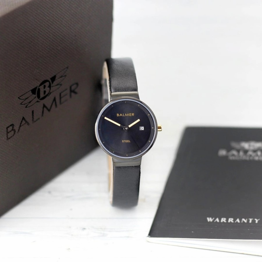 Jam Tangan Wanita Balmer 6002 Original Analog Tali Kulit