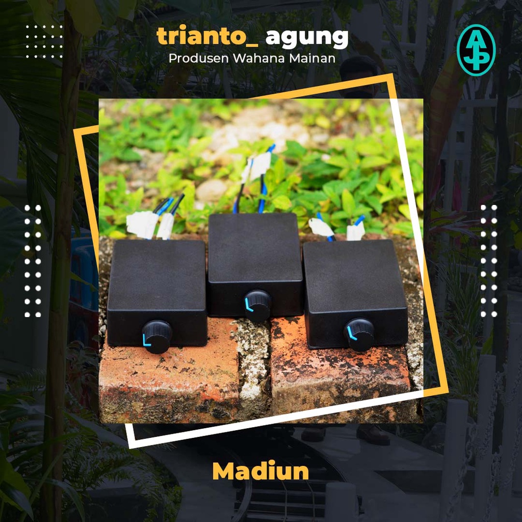 Dimmer DC Pengatur kecepatan odong odong aki 12v pancingan elektrik komedi putar