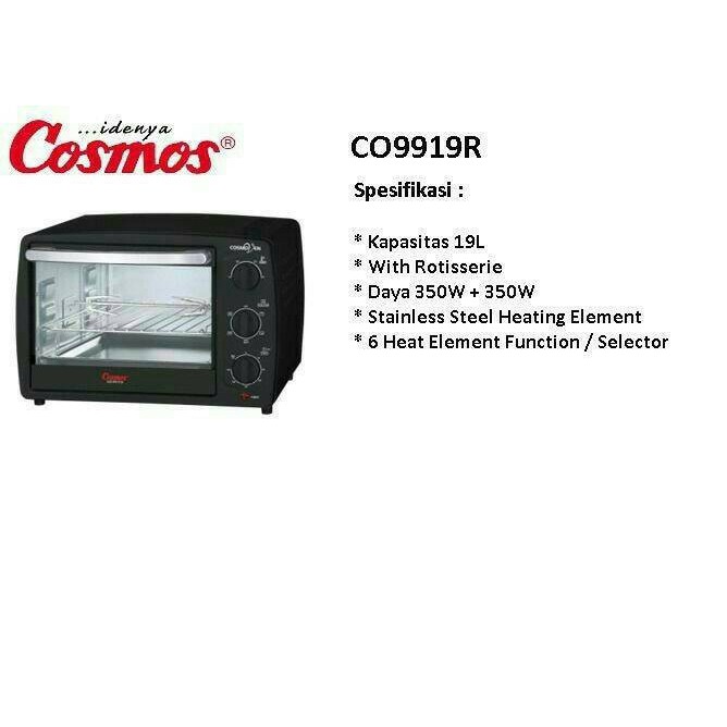 Cosmos CO-9919 R Oven Listrik 19 Liter Cosmos CO-9919R