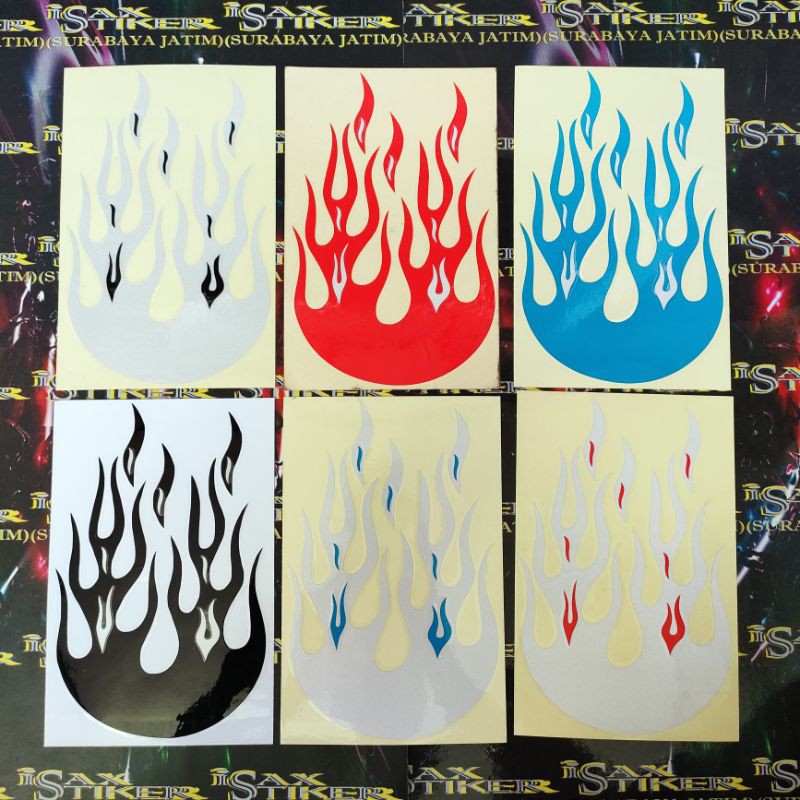 

stiker cutting bola api stiker slebor 18cmx11,5cm