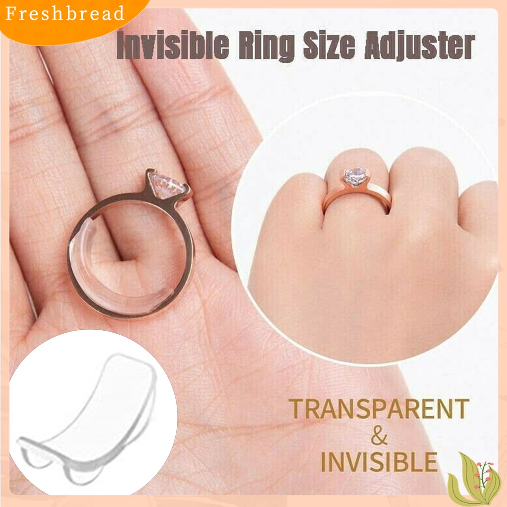 Terlaris 8Pcs TPU Transparent Ring Size Reducer Adjuster Jewelry Guard Invisible Re-sizer