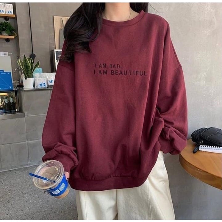 Sweater Wanita Grosir Terkeren Berkualitas - I am beautiful