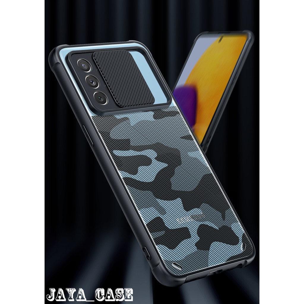 Hybrid Camouflage Camera Slide Case Samsung A52s 5G 2021 Samsung A52s 5G Case Cover