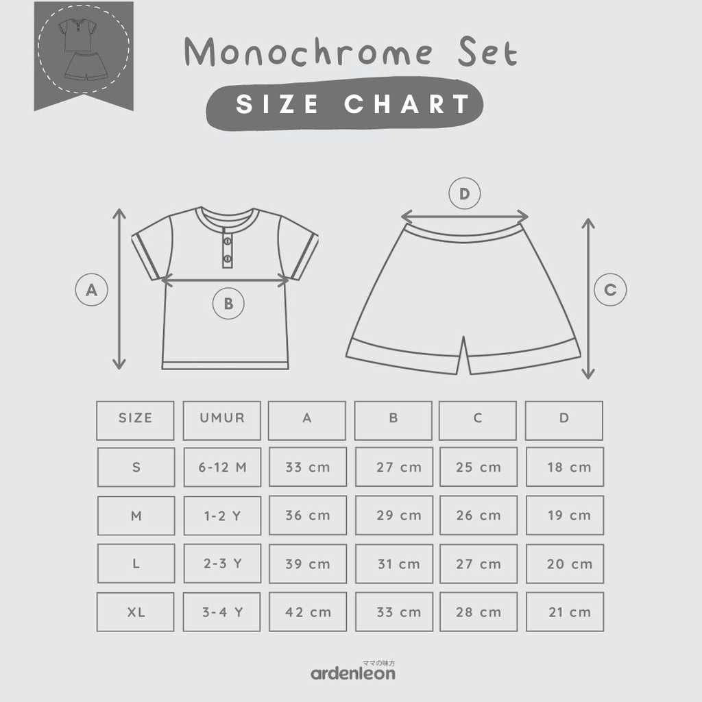 Makassar ! Monochrome Set ARDENLEON SS 05