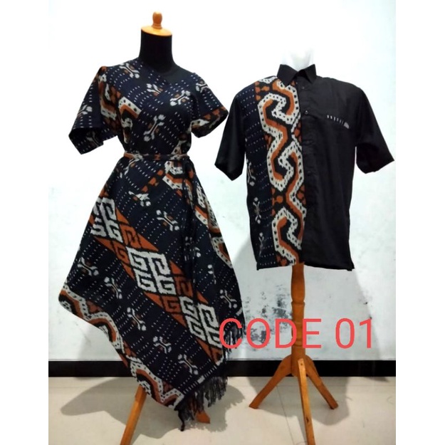 READY STOK baju tenun couple - baju kondangan - tenun couple - set couple - baju tenun wanita - outer wear - outer tenun - outer etnik - baju tenun - baju kondangan - couple tenun - tenun ethnic - set couple tenun - tenun murah - BAJU TENUN SENA DRESS 05