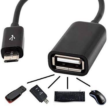 Kabel Usb otg Micro Android sambungan hp untuk sound card mouse dll