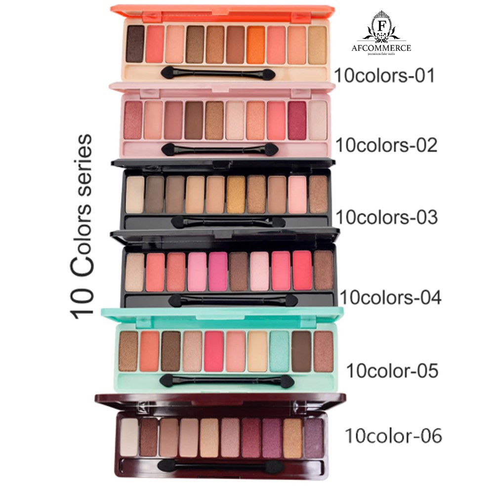 LAMEILA 10 COLOUR EYESHADOW PALETTE LONGLASTING EYE KODE 3596
