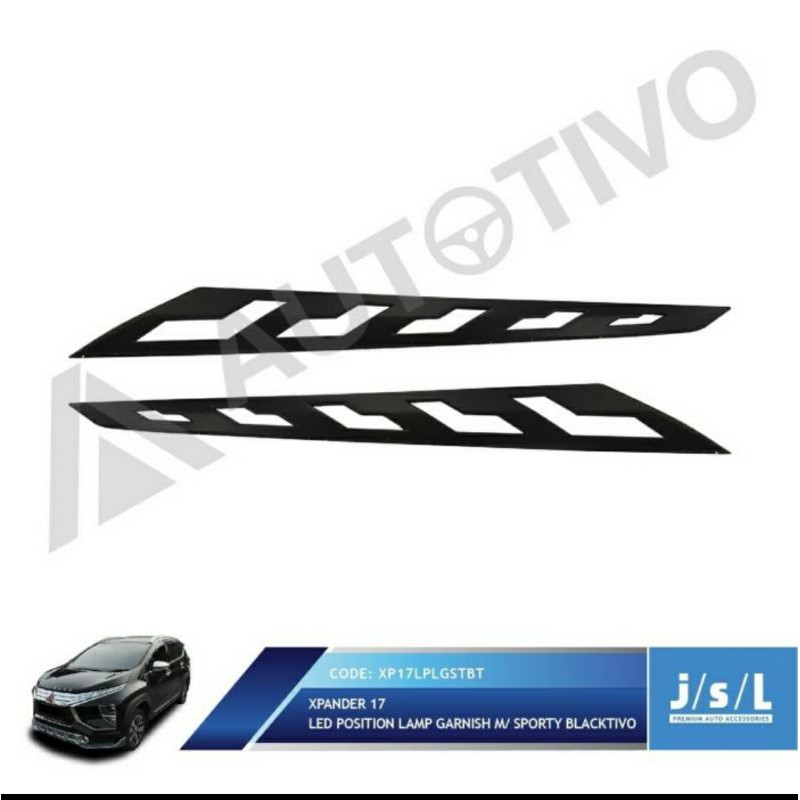 list led position cover hitam model sporty xpander jsl