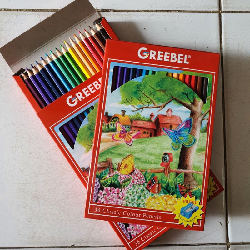 

Pensil warna/ kelir 36w Greebel Classic panjang 7036