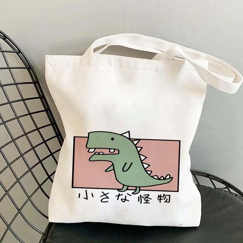 MYSTIQUE.ID-TOTE BAG XIAO DINO  LUCU DAN AESTHETIC