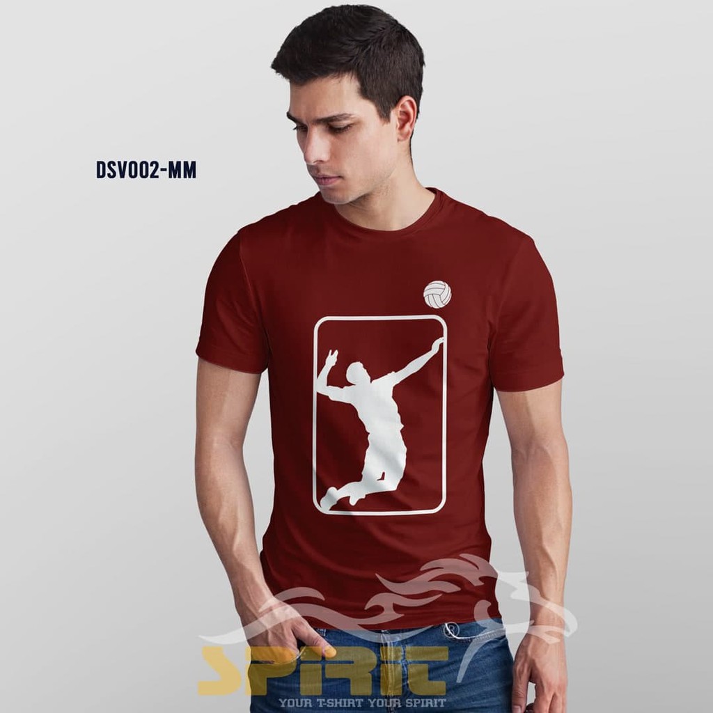 Baju Volly Kaos Voli Pria Wanita Printing Volleyball Proliga Anak Mizuno Jumbo Murah Spirit Tshirt