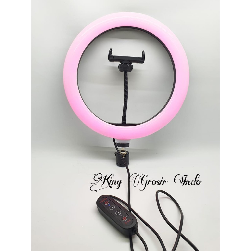 Soft Ring Light RGB LED MJ26 / Lampu Selfie Studio Photo ( 10 Inch / 26 cm )