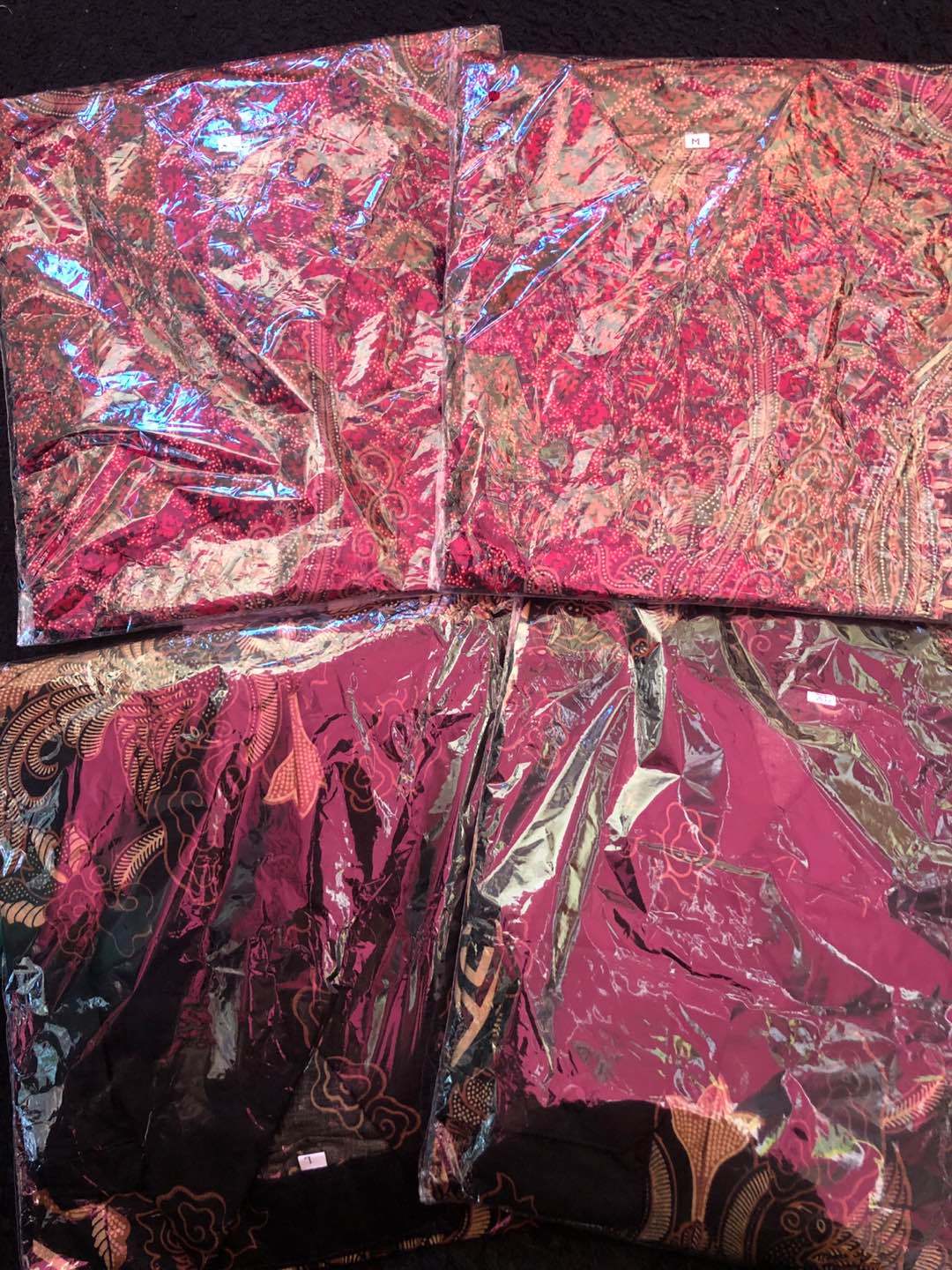 Kemeja Batik Pria Lengan Panjang Size M L Xl Xxl  Bswart Batik Hrb026 Kenongo Hem Panjang Padi